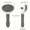 Hair Remover Brush Pet Grooming Massage Brush Tool Gently Removes Loose Undercoat Mats Tangled Hair in Dogs/Cats Generic