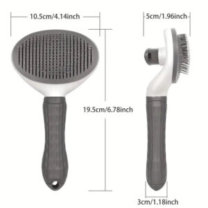 Hair Remover Brush Pet Grooming Massage Brush Tool Gently Removes Loose Undercoat Mats Tangled Hair in Dogs/Cats Generic