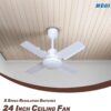 MODI 24" Ceiling Fan Blade Design - MODEL MD-HWF2005WH MODI