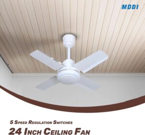 MODI 24" Ceiling Fan Blade Design - MODEL MD-HWF2005WH MODI