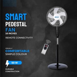 MODI 16" Pedestal Stand Fan With Remote Control - MODEL MD-HWF3011 MODI