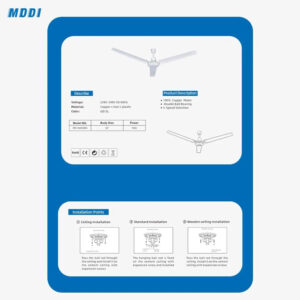 MODI 56" Ceiling Fan - MODEL MD-HWF2001 GD MODI