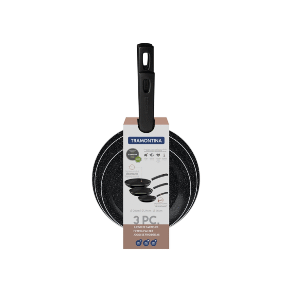 Tramontina Chelsea 3Pcs Aluminum Frying Pan Set Starflon Max Nonstick 27899458